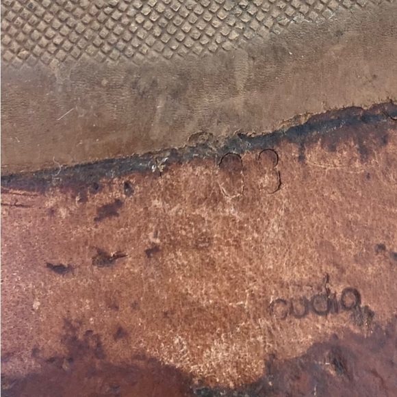 Authentic Prada Leather Sandals Ivory Patent Leather and Brown Slides Sz 38 - Picture 11 of 11